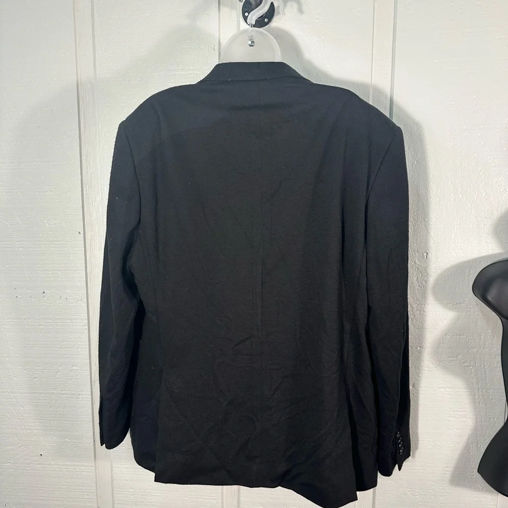 ZN T18 Men’s Black 2 Button Blazer No Size See Measurements EUC